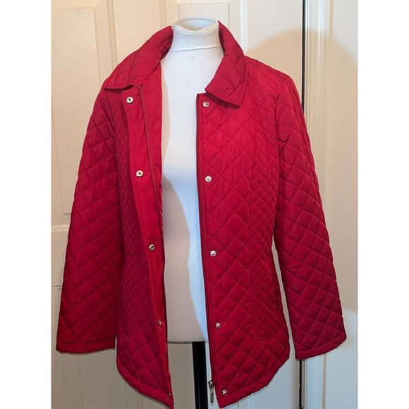 Calvin Klein Red Puffer Jacket / Coat Large Winter - Picture 7 of 16